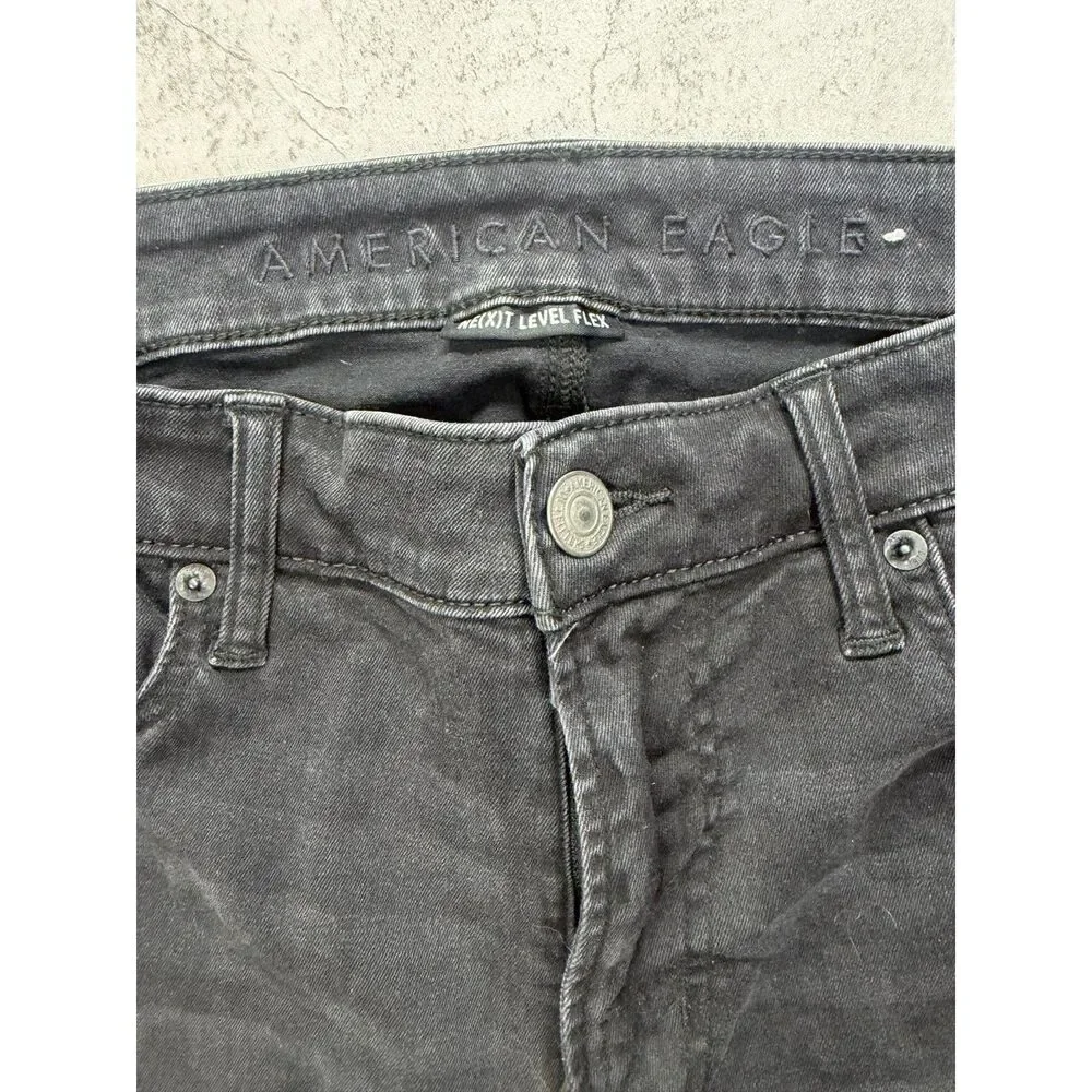 Black American Eagle Next Level Flex Jeans 33x34